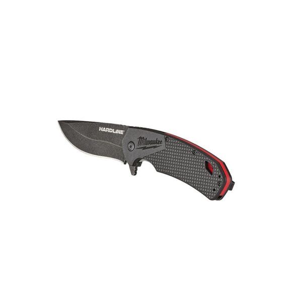 Milwaukee 3.5 in. Hardline D2 Steel Smooth Blade Pocket Folding Knife