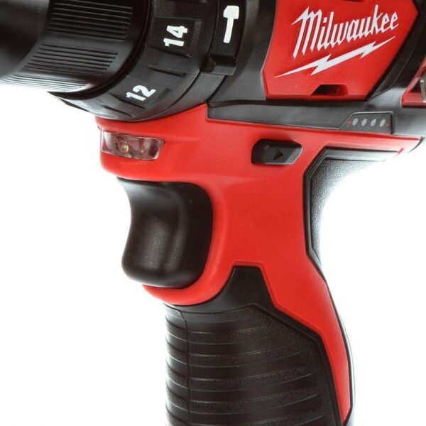 Milwaukee M12 12-Volt Lithium-Ion Cordless 3/8 in. Hammer Drill/Driver Kit with Two 1.5 Ah Batteries and Hard Case
