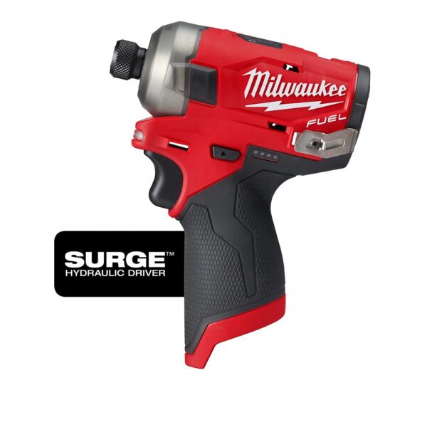 Milwaukee M12 FUEL SURGE 12-Volt Lithium-Ion Brushless Cordless 1/4 in. Hex Impact Driver (Tool-Only)