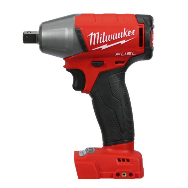 Milwaukee M18 FUEL 18-Volt Lithium-Ion Brushless Cordless 1/2 in. Compact Impact Wrench with Pin Detent (Tool-Only)