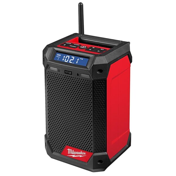 Milwaukee M12 12-Volt Lithium-Ion Cordless Bluetooth/AM/FM Jobsite Radio with Charger