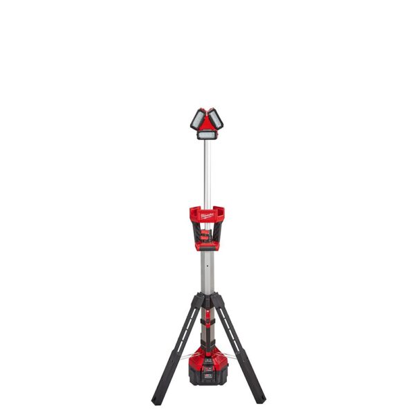 Milwaukee M18 18-Volt Lithium-Ion Cordless ROCKET LED Stand Light/Charger Kit with High Demand 9.0Ah Battery