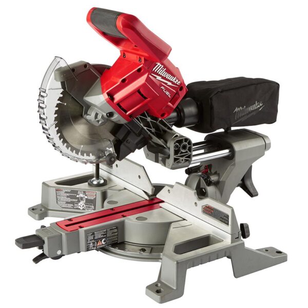 Milwaukee M18 FUEL 18-Volt Lithium-Ion Brushless Cordless 7-1/4 in. Dual Bevel Sliding Compound Miter Saw with 8.0 Ah Battery