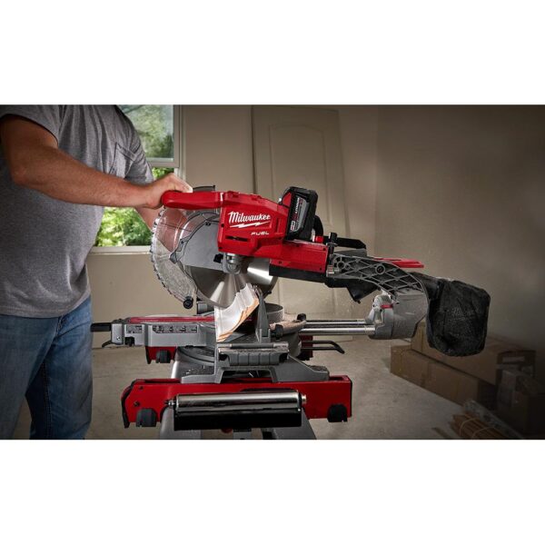 Milwaukee M18 FUEL 18-Volt Lithium-Ion Brushless 10 in. Cordless Dual Bevel Sliding Compound Miter Saw with 18-Gauge Brad Nailer