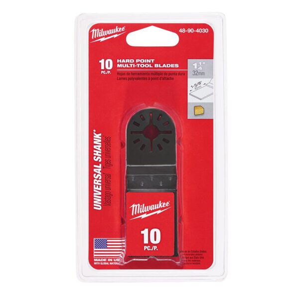 Milwaukee 1-5/8 in. Oscillating Tool Blade For Wood Cutting (10-Pack)