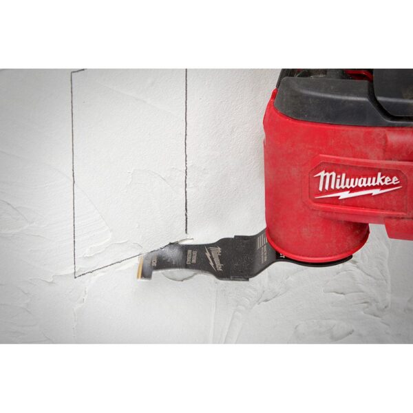 Milwaukee 1-1/8 in. Titanium Bi-Metal Universal Fit Wood and Metal Cutting Oscillating Multi-Tool Blade (10-Pack)