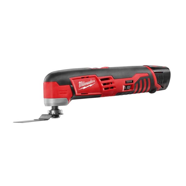 Milwaukee M12 12-Volt Lithium-Ion Cordless Oscillating Multi-Tool Kit with One 1.5 Ah Battery, Accessories, Charger and Tool Bag