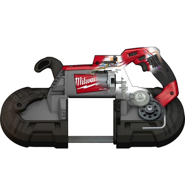 Milwaukee M18 FUEL 18-Volt Lithium-Ion Brushless Cordless Deep Cut Band Saw with  M18 FUEL 4-1/2 in./5 in. Grinder