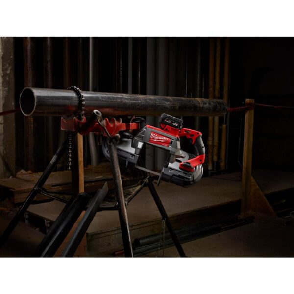 Milwaukee M18 FUEL 18-Volt Lithium-Ion Brushless Cordless Deep Cut Band Saw with  M18 FUEL 4-1/2 in./5 in. Grinder