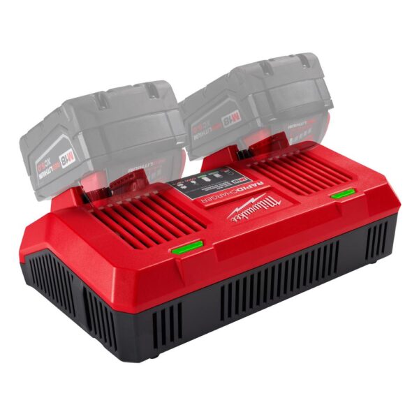 Milwaukee M18 18-Volt Lithium-Ion Dual Bay Rapid Battery Charger