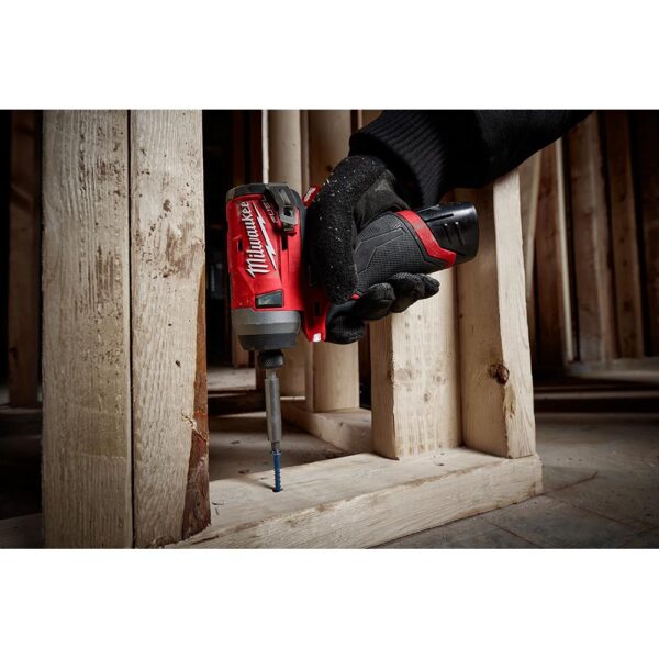 Milwaukee M12 FUEL 12-Volt Lithium-Ion Brushless Cordless Hammer Drill and Impact Driver Combo Kit with 2 Batteries & Bag (2-Tool)