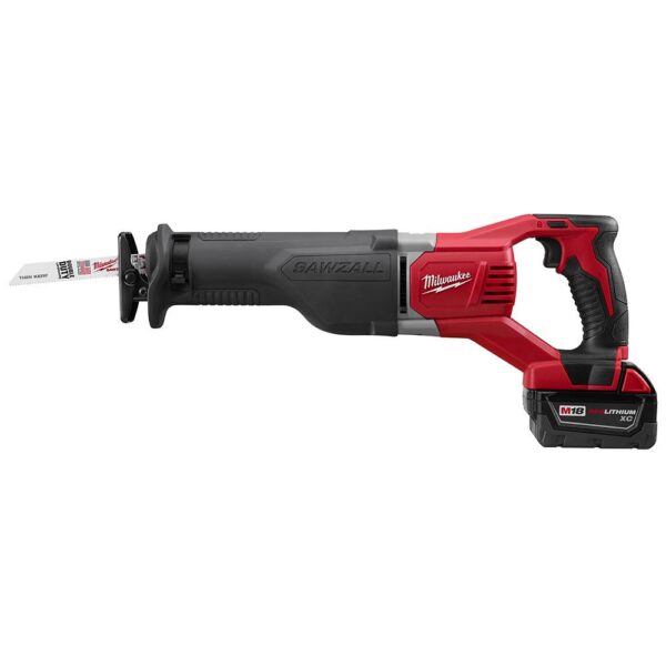Milwaukee M18 18-Volt Lithium-Ion Cordless Combo Tool Kit (6-Tool) w/ 3/8 in. Impact Wrench and Additional 5.0 Ah Battery