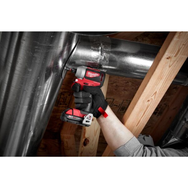 Milwaukee M18 18-Volt Lithium-Ion Brushless Cordless Hammer Drill/Impact/ 1/2 in. Impact Wrench Combo Kit (3-Tool) w/ 4-Batteries