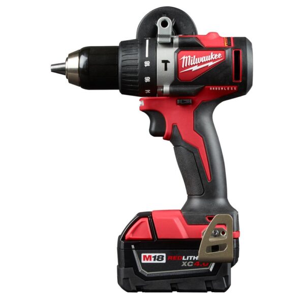 Milwaukee M18 18-Volt Lithium-Ion Brushless Cordless Hammer Drill/Impact/ 1/2 in. Impact Wrench Combo Kit (3-Tool) w/ 4-Batteries
