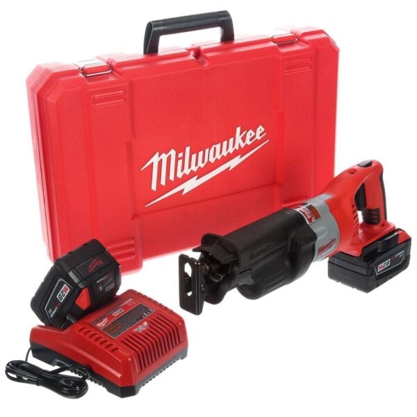 Milwaukee M28 28-Volt Lithium-Ion SAWZALL Cordless Reciprocating Saw Kit w/(2) 3.0Ah Batteries, Charger, Hard Case