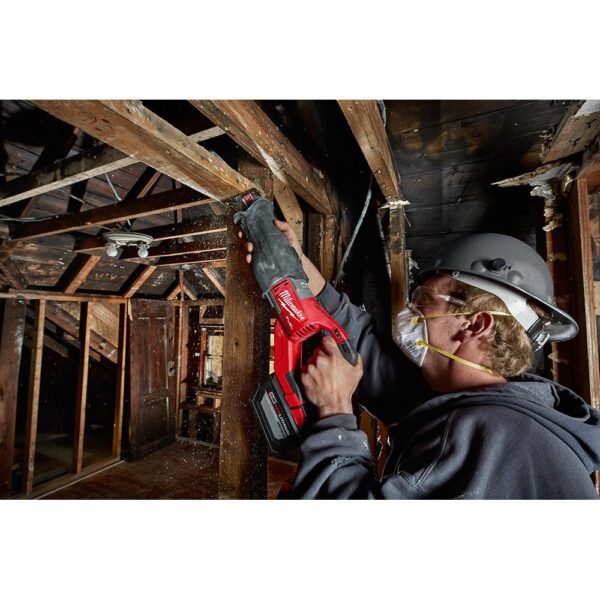 Milwaukee M18 FUEL 18-Volt Lithium-Ion Brushless Cordless SUPER SAWZALL Orbital Reciprocating Saw W/  HIGH OUTPUT XC 8.0Ah Battery