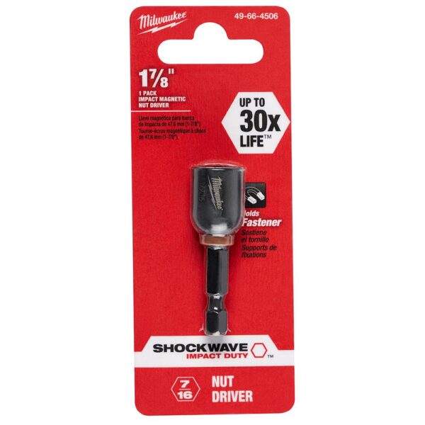 Milwaukee Shockwave 7/16 in. x 1-7/8 in. Magnetic Nut Driver