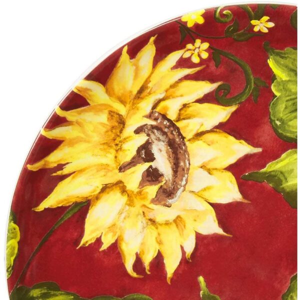 Certified International Sunset Sunflower 16-Piece Traditional Multi-color Ceramic Dinnerware Set (Service for 4)