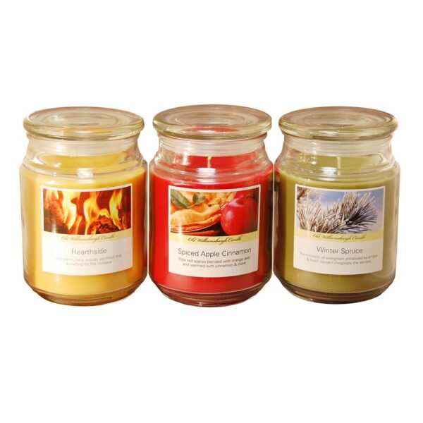 LUMABASE Scented Candles Holiday Collection in 18 oz. Glass Jars (3 Count)