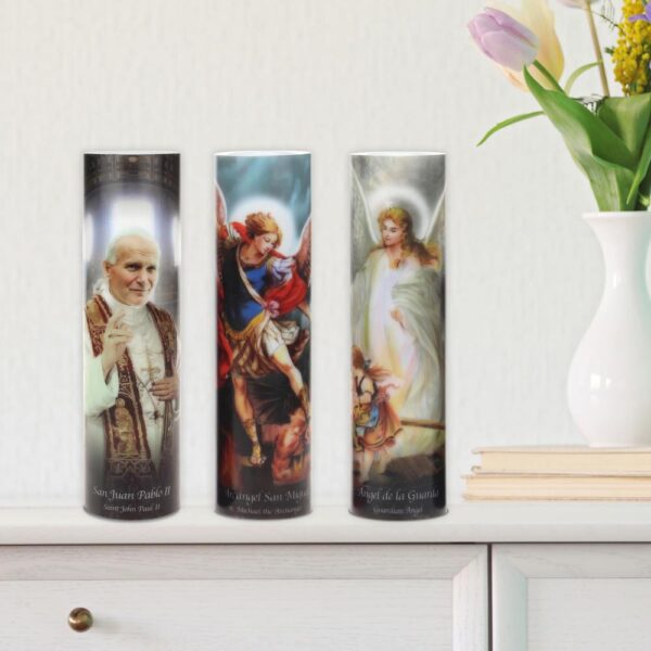 Stonebriar Collection 8 in. St. Michael LED Prayer Candle