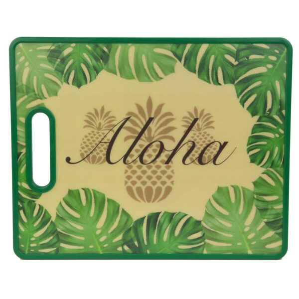Home Basics Tropical Collection Aloha Plastic Cutting Board