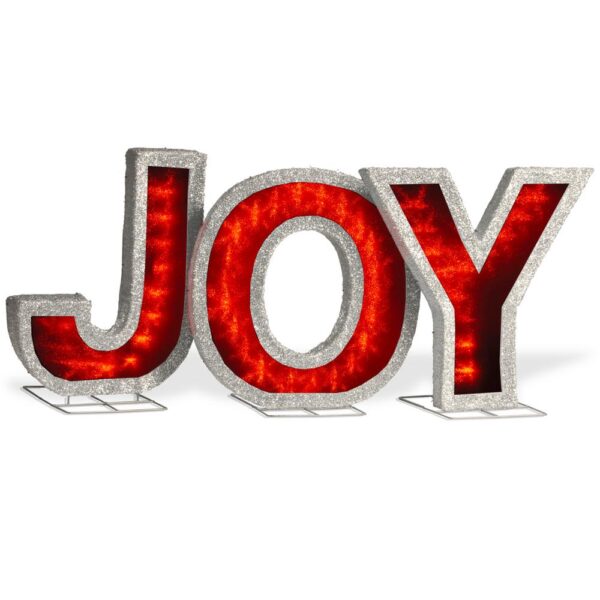 National Tree Company 18.5 in. JOY Sign with LED Lights