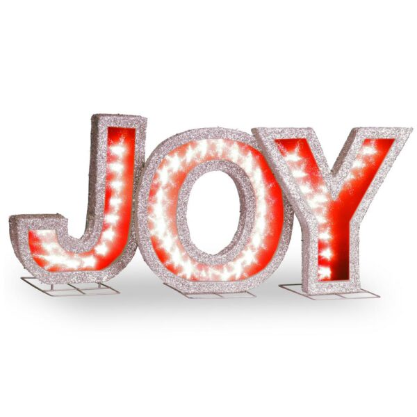 National Tree Company 18.5 in. JOY Sign with LED Lights