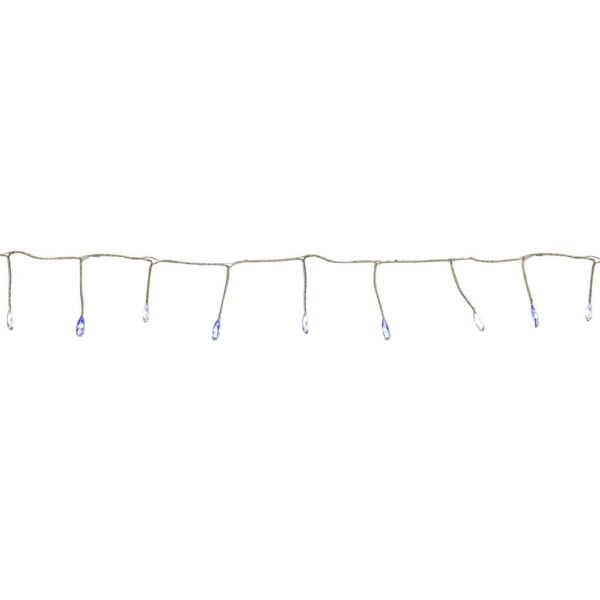 Northlight 40-Light LED Blue and White Fairy Christmas Lights with Remote Control 6 ft.
