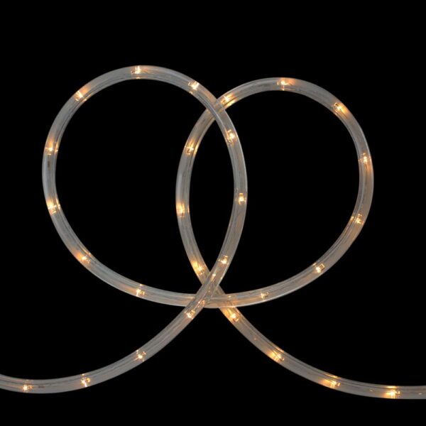 Northlight 18 ft. Warm White LED Indoor/Outdoor Christmas Rope Lights with 2 in. Bulb Spacing