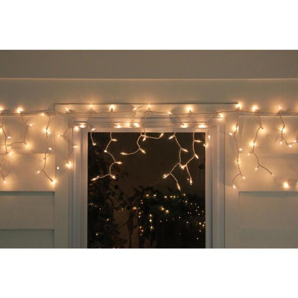 Northlight 10 ft. 150-Light Clear Mini Icicle Lights with White Wire