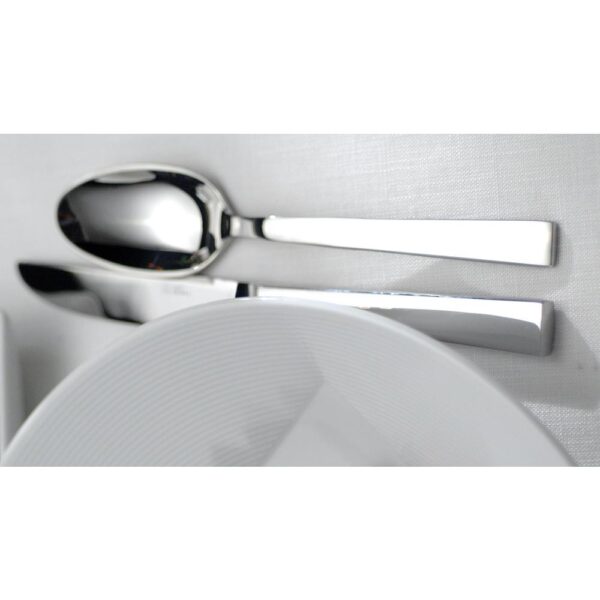 Oneida Fulcrum 18/10 Stainless Steel Oval Bowl Soup/Dessert Spoons (Set of 12)