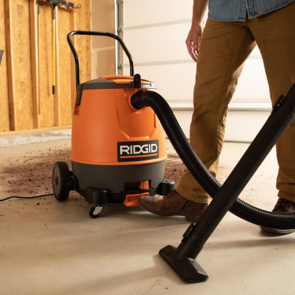 RIDGID 16 Gal. 6.5-Peak HP Motor-On-Bottom Wet/Dry Shop Vacuum with Fine Dust Filter, Hose and Accessories