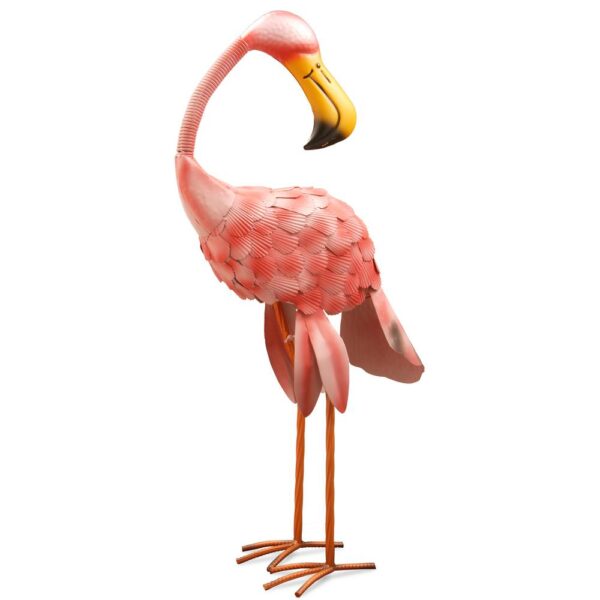 National Tree Company 32 in. Metal Pink Flamingo