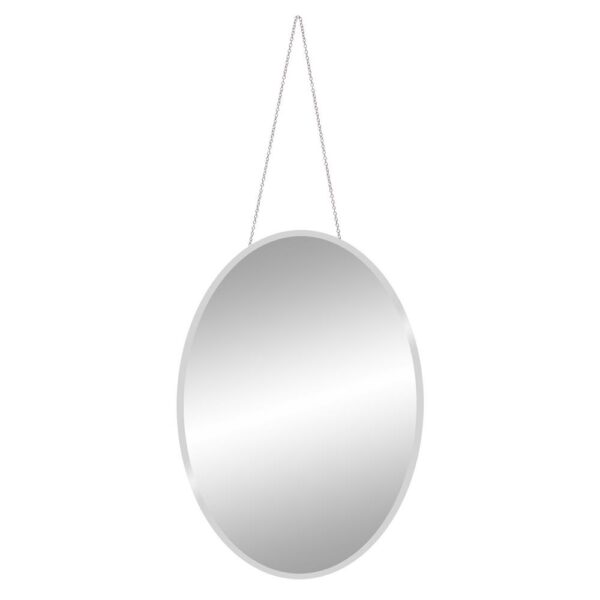 Pinnacle Small Oval Beveled Glass Mirror (17.5 in. H x 24.5 in. W)