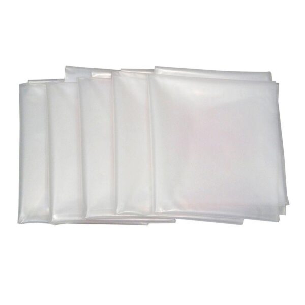 POWERTEC 20 in. Dia x 43 in. Clear Plastic Dust Collection Bag (5-Pack)