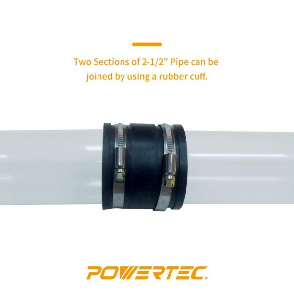 POWERTEC 2-1/2 in. x 36 in. Long Clear Pipe