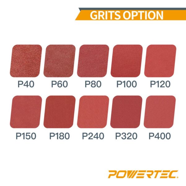 POWERTEC 1 in. x 30 in. 80-Grit Aluminum Oxide Sanding Belt (10-Pack)