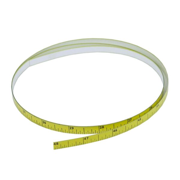 POWERTEC 4 ft. L x 5/16 in. W x 1/128 in. Thick Right to Left Self-Adhering Tape Measure