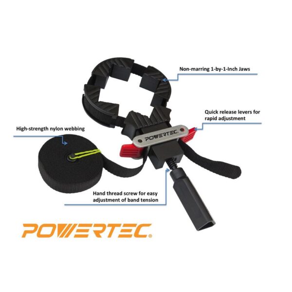 POWERTEC Band Clamp with Quick-Release Levers