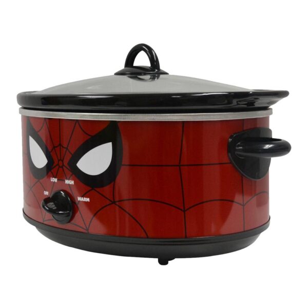 Uncanny Brands Marvel Spider-Man 7qt. Red Slow Cooker
