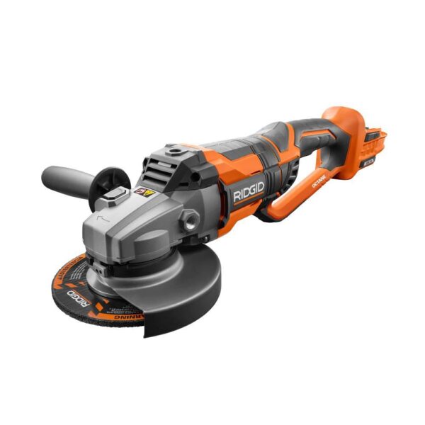 RIDGID 18-Volt OCTANE Cordless Brushless 7 in. Dual Angle Grinder (Tool Only)