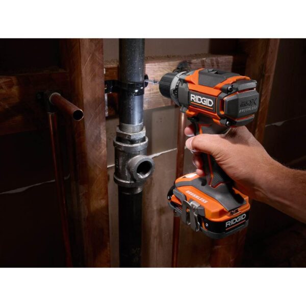 RIDGID 18-Volt Lithium-Ion Brushless Cordless 1/2 in. Compact Drill (Tool-Only)