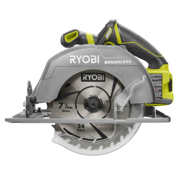 RYOBI 18-Volt ONE+ Cordless Brushless 7-1/4 in. Circular Saw (Tool Only)