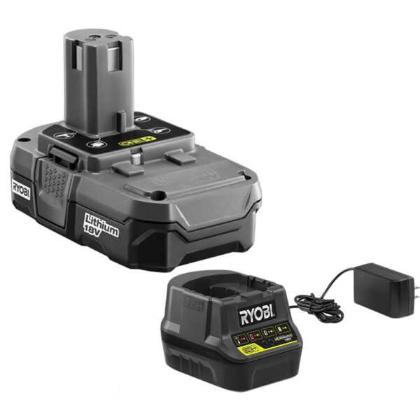 RYOBI Reconditioned ONE+ 18-Volt Lithium-Ion Cordless Grass Shear and Shrubber Trimmer - 1.3 Ah Battery and Charger Included