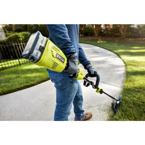 RYOBI ONE+ 18-Volt Cordless Attachment Capable Brushless String Trimmer and Pruner, 4.0 Ah Battery and Charger Included