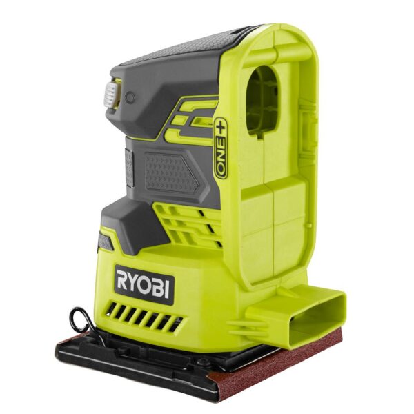 RYOBI 18-Volt ONE+ Cordless 1/4 Sheet Sander with Dust Bag with 2.0 Ah Battery and Charger Kit