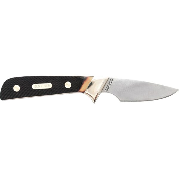 Schrade 4.5 in. Stainless Steel Drop Point Partially Serrated Knife