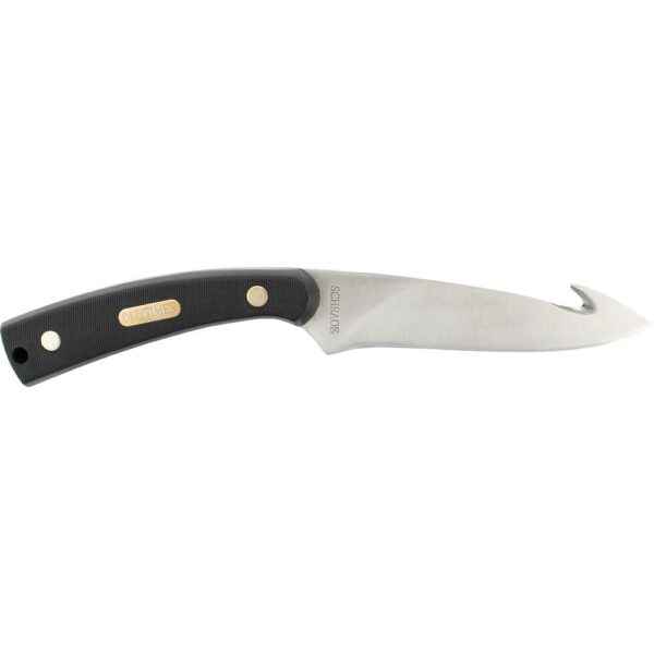 Schrade 10 in. Carbon Steel Trailing Point Straight Edge Knife