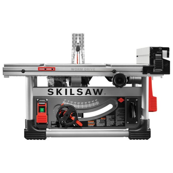 SKILSAW 10 in. Heavy-Duty Worm Drive Table Saw 15 Amp Corded Electric with Stand and Diablo Blade