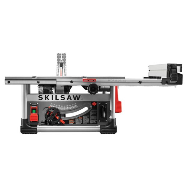 SKILSAW 10 in. Heavy-Duty Worm Drive Table Saw 15 Amp Corded Electric with Stand and Diablo Blade